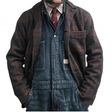 Men's Retro Checkered Lapel Loose Jacket 84918520X